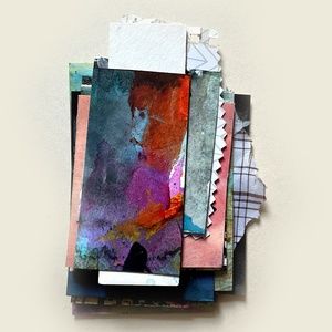 Junk Journal Pack  15+ Hand painted Pieces, Great for scrapbooking, collage